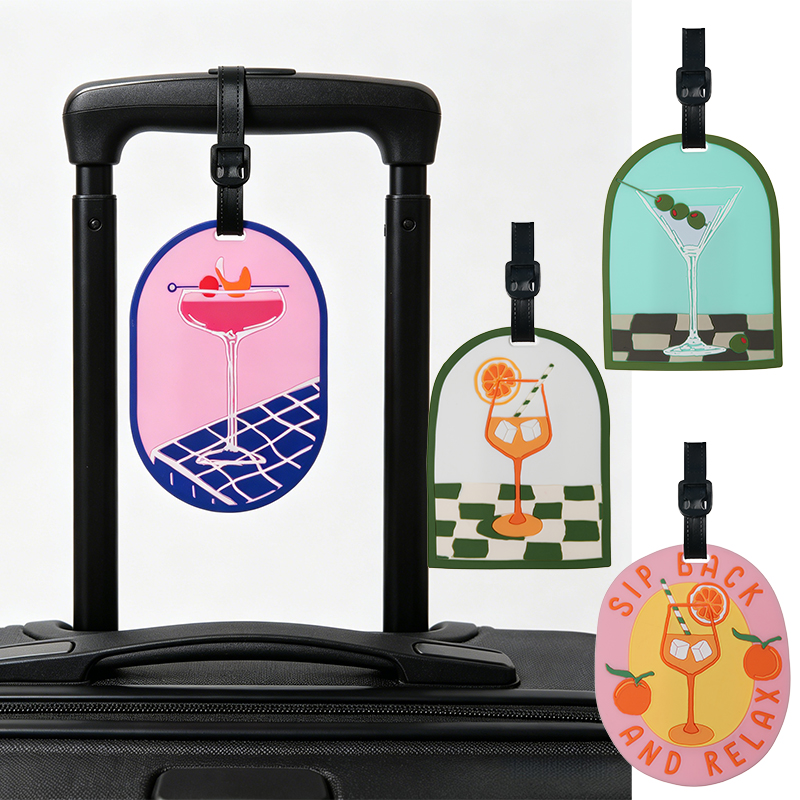Men'S Vacation Accessories - 旅行用荷物タグ プライバシー保護 スーツケースIDタグ 休暇旅行用アクセサリー 女性男性旅行の必需品