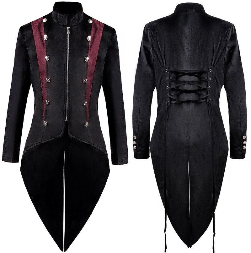Men'S Victorian Accessories - 男性中世ビクトリア朝の衣装タキシード紳士燕尾服ゴシックスチームパンクトレンチヴィンテージフロック衣装コート男性のための