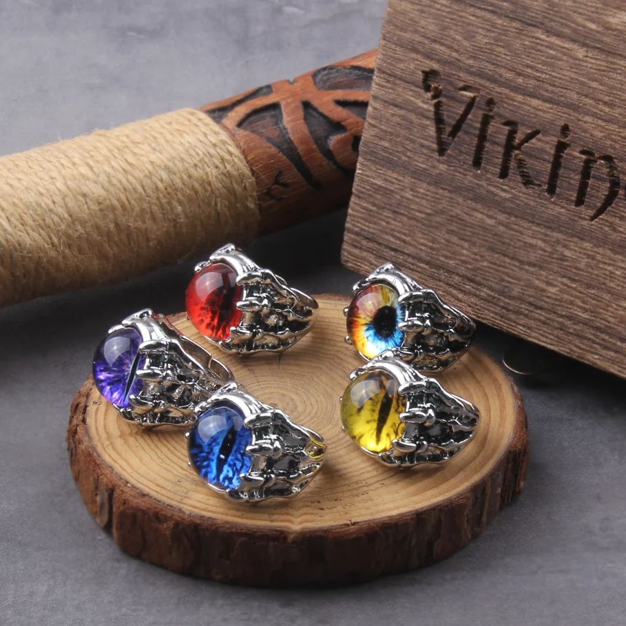 Men Accessories Evil Eye - 女性と男性のためのラッキーターキッシュアイリング、パンク悪魔の目、調節可能なオープンリング、パーティージュエリーアクセサリー、ファッショントレンド、2022