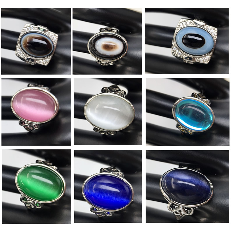 Men Accessories Evil Eye - 男性と女性のための猫の目の形をしたリング,パンクスタイルのジュエリー,バーアクセサリー,提供するのに理想的