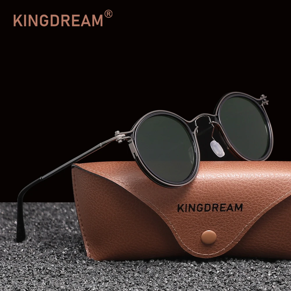 Men'S Vacation Accessories - KINGDREAM 小さなラウンドフレームクラシックサングラス男性用にパーソナライズ UV400 女性用メガネアクセサリー