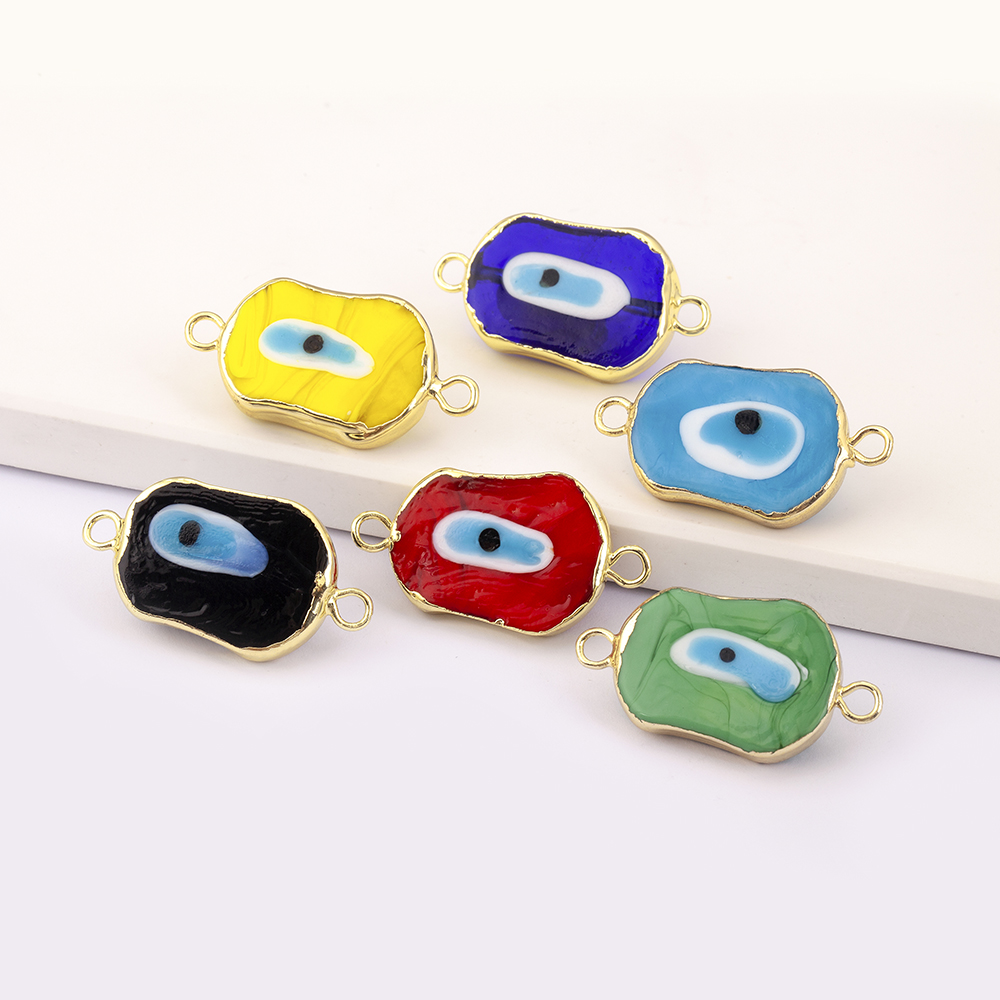 Men Accessories Evil Eye - 特別な形のカラフルな邪眼ペンダント 6 スタイル銅ジルコンブレスレットジュエリーアクセサリーパーティー女性男性ギフト卸売