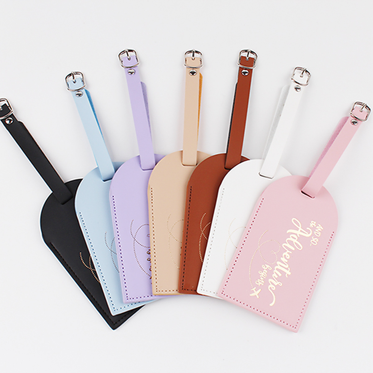 Men'S Accessories Travel Bag - 1PC 女性男性 Pu レザー荷物タグスーツケースラベル手荷物搭乗バッグタグ名 ID アドレスホルダー旅行アクセサリー