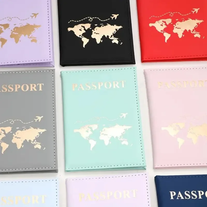 Men'S Accessories Travel Bag - パスポート防水カバーバッグ女性男性 Pu Leathaer ファッション旅行パスポートホルダーケース ID 名刺プロテクターポーチ