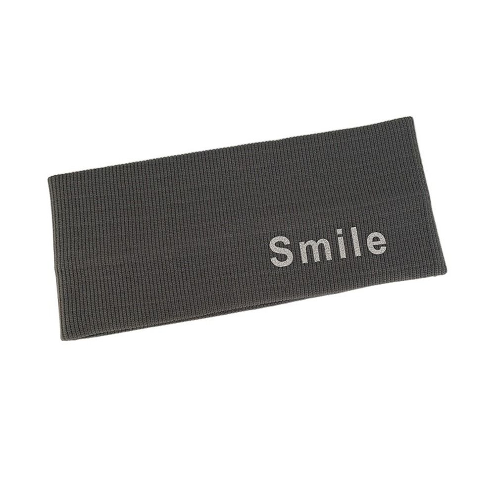 Men'S Yoga Accessories - 吸汗速乾 スマイルプリント ヨガ メンズ エクササイズ ニットヘッドバンド