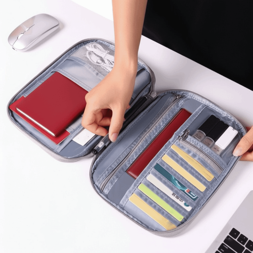 Men'S Accessories Travel Bag - クリエイティブソリッドカラーパスポートバッグ大容量カードホルダー旅行財布財布ポータブルカード収納バッグ男性