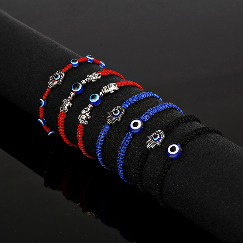 Men Accessories Evil Eye - Noter 男性ブレスレット調節可能なファティマ Braclet 邪眼 Braslet オムハンドアクセサリートルコハムサ