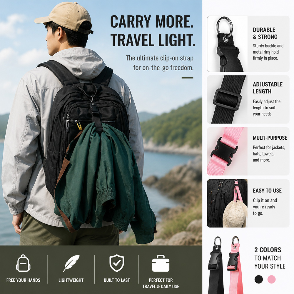 Men'S Accessories Travel Bag - ポータブル盗難防止荷物ストラップ耐久性のある屋外バックル男性女性バックパッククリップ必須旅行ギフトバッグタグ荷物用