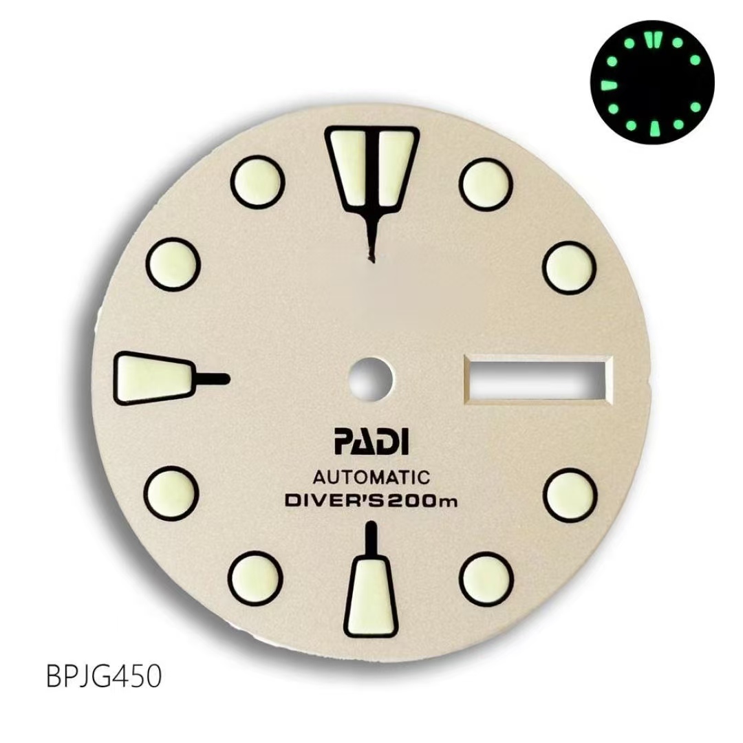 Men Accessories Logo - ホットセール中 28.5mm NH36 PADI Sロゴ文字盤 ムーブメント改造文字盤