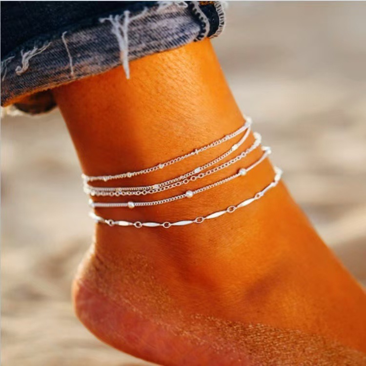 人気のシンプルなアンクレット夏のビーチ休暇ブレスレット女性男 - Men'S Vacation Accessories のレビューと価格