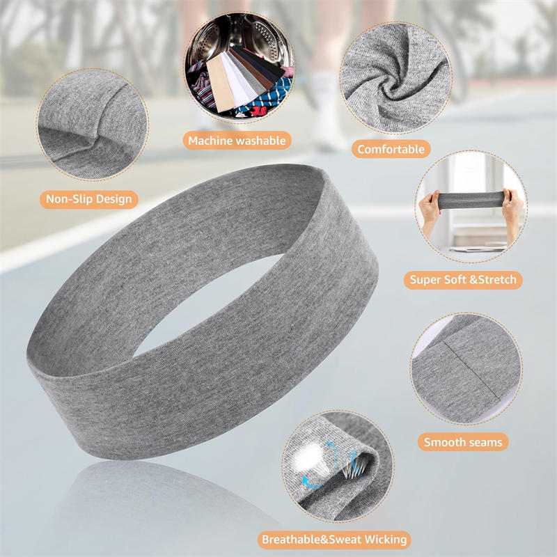 7 パックワイド弾性スポーツヘッドバンドノンスリップ汗吸収ヘ - Men'S Yoga Accessories のレビューと価格