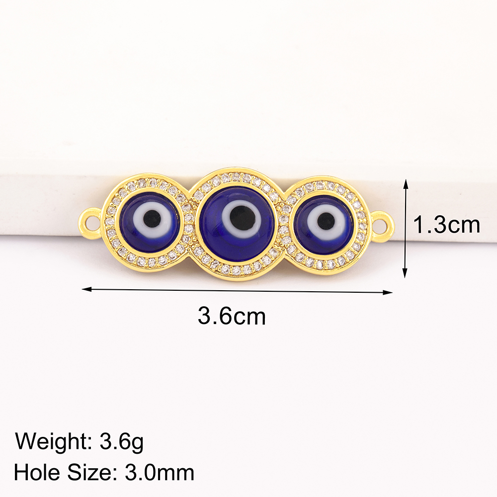 ぷっくりした豆の形をした邪視豆ペンダント、4色のエナメルガラ - Men Accessories Evil Eye のレビューと価格