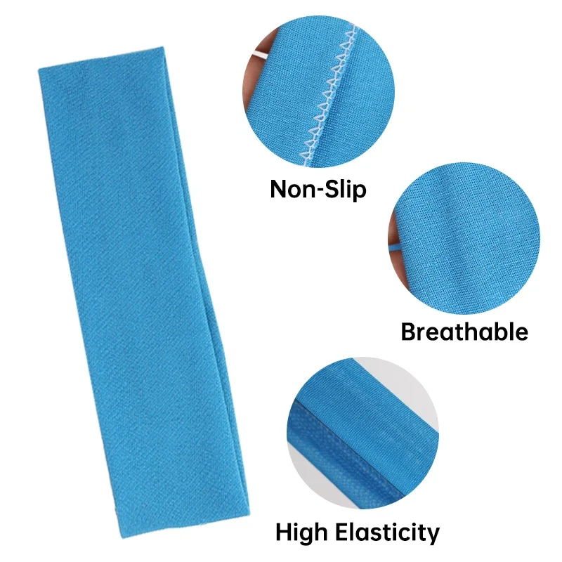 男性女性固体弾性ヘアバンドヨガヘッドバンドシンプルな調節可能 - Men'S Yoga Accessories のレビューと価格