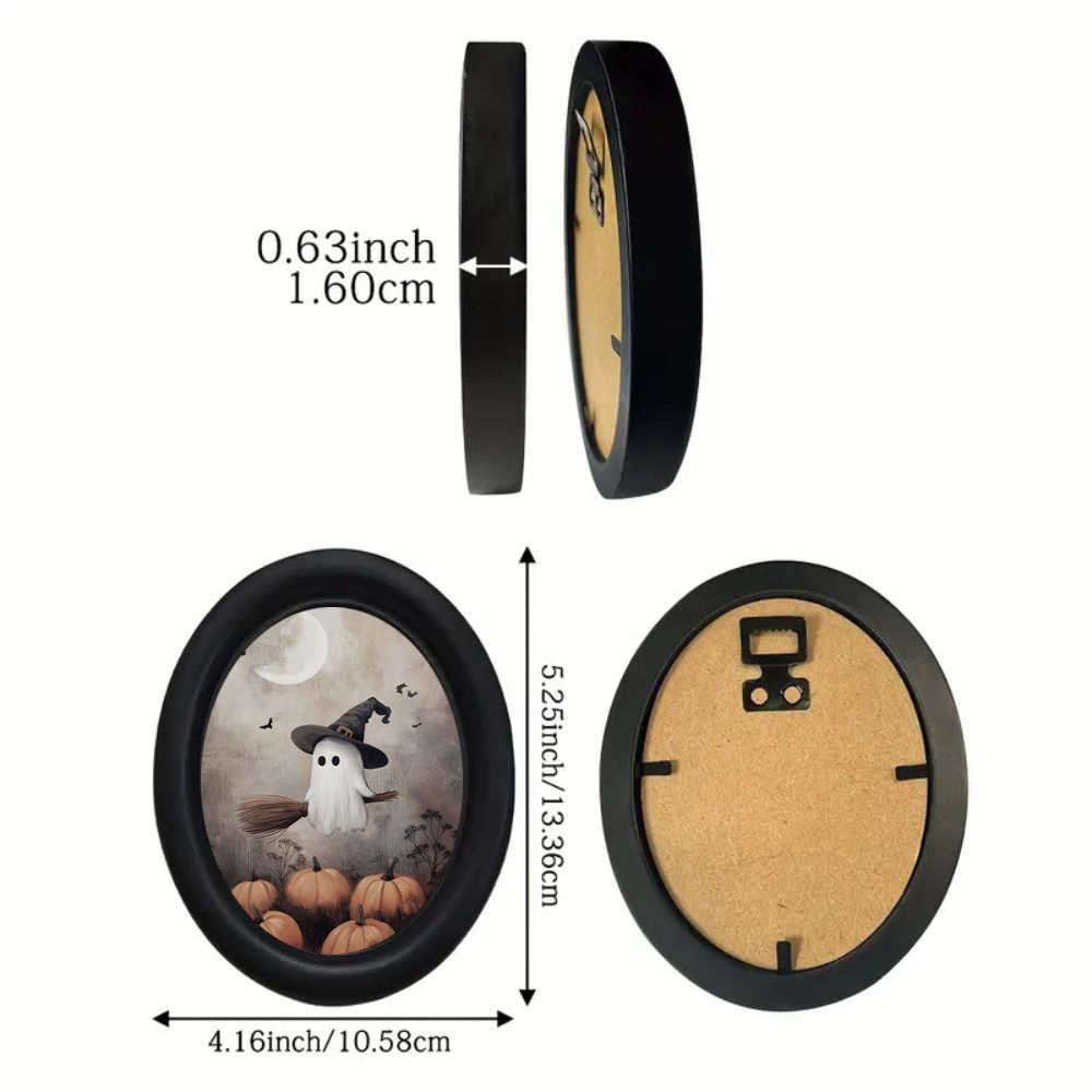 レトロなハロウィンリトルゴーストとウィッチハット装飾壁画1枚 - Men'S Victorian Accessories のレビューと価格