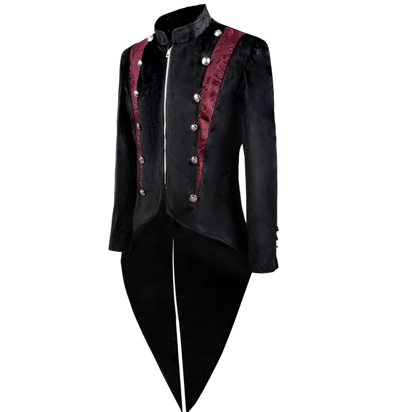 男性中世ビクトリア朝の衣装タキシード紳士燕尾服ゴシックスチー - Men'S Victorian Accessories のレビューと価格