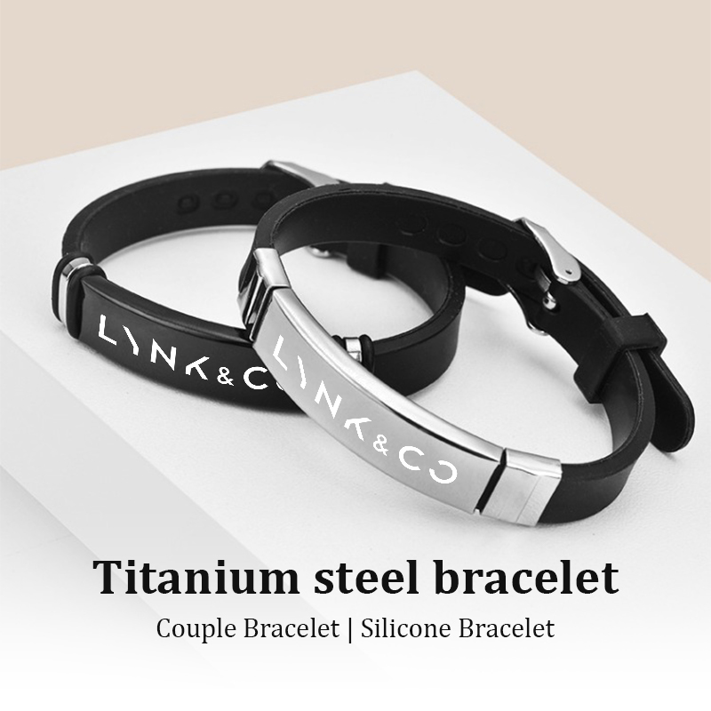 車ロゴ入りメンズステンレススチール製リンクリストバンドギフト - Men Accessories Logo のレビューと価格