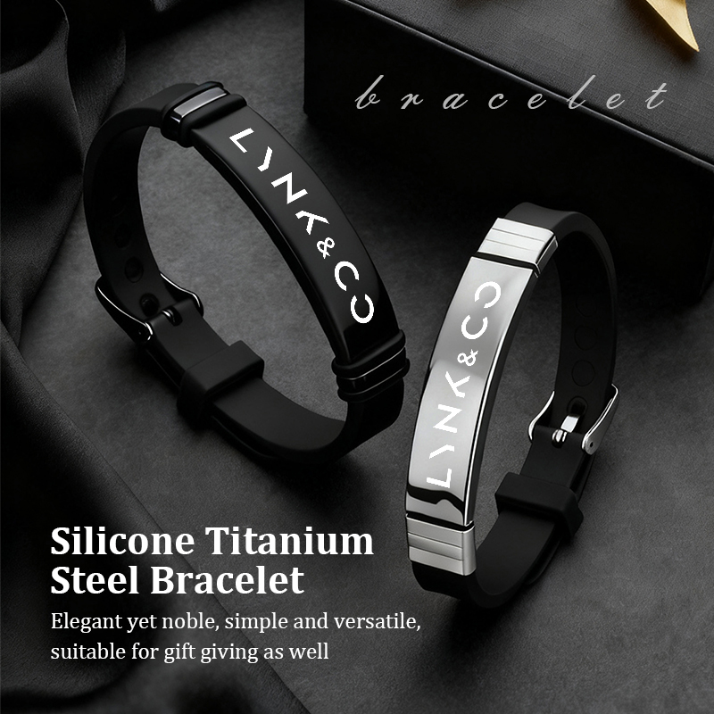 車ロゴ入りメンズステンレススチール製リンクリストバンドギフト - Men Accessories Logo のレビューと価格