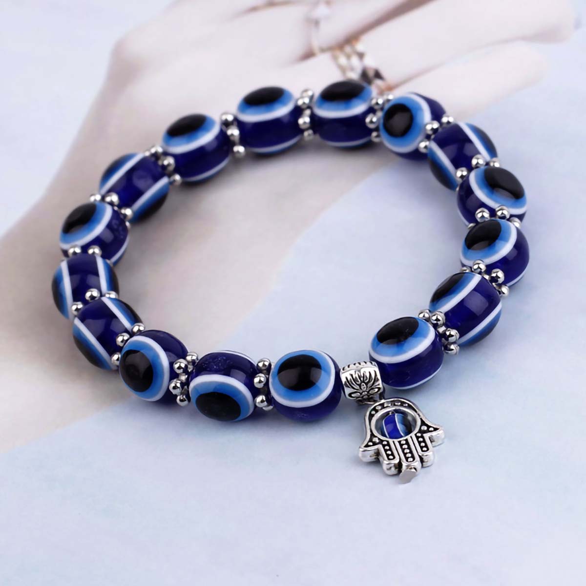 トルコの幸運の青い邪視除けブレスレット、男女兼用ファッション - Men Accessories Evil Eye のレビューと価格