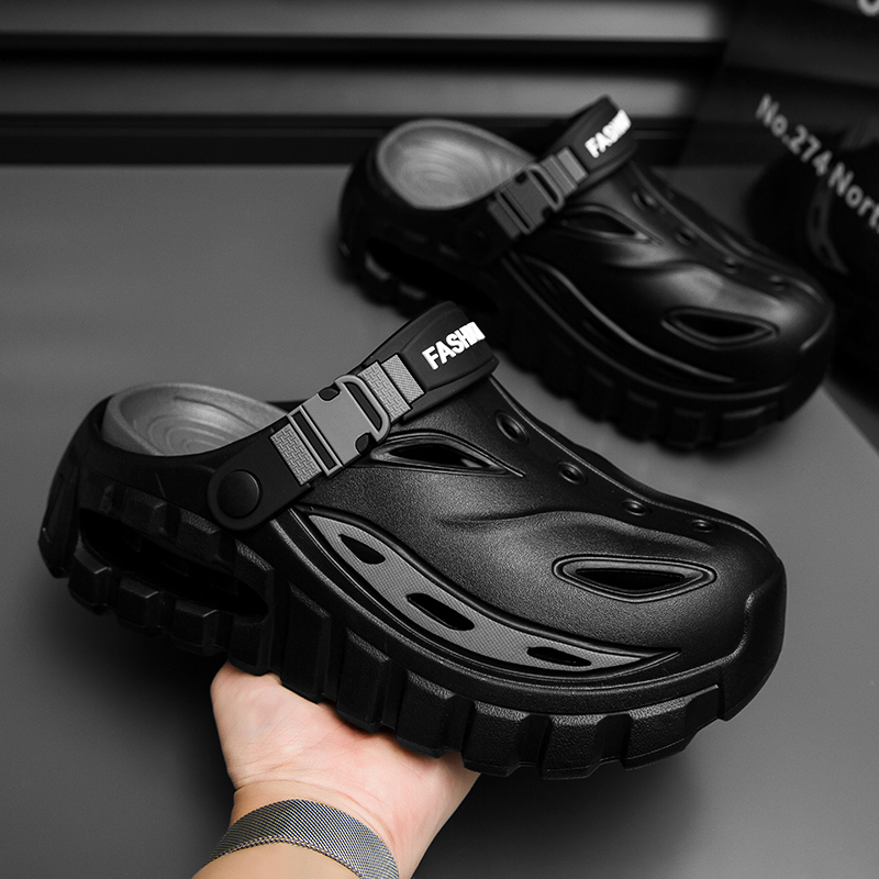 男女兼用の厚底クローズドトゥサンダル、排水・通気穴付き、夏の - Men Accessories For Beach のレビューと価格