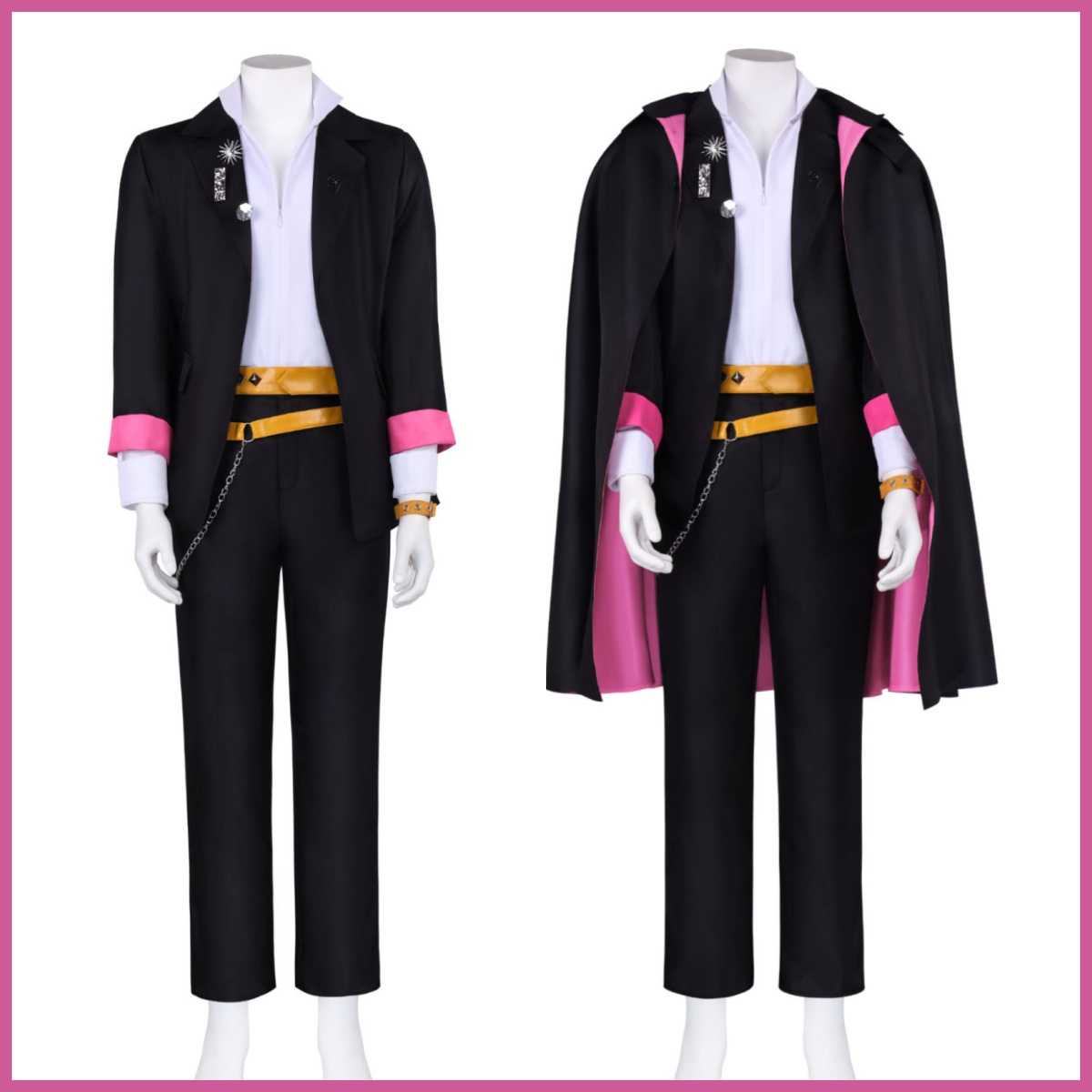 アニメうずまきボルトコスプレ衣装黒マントコート制服アクセサリ - Men'S Suit Accessories のレビューと価格