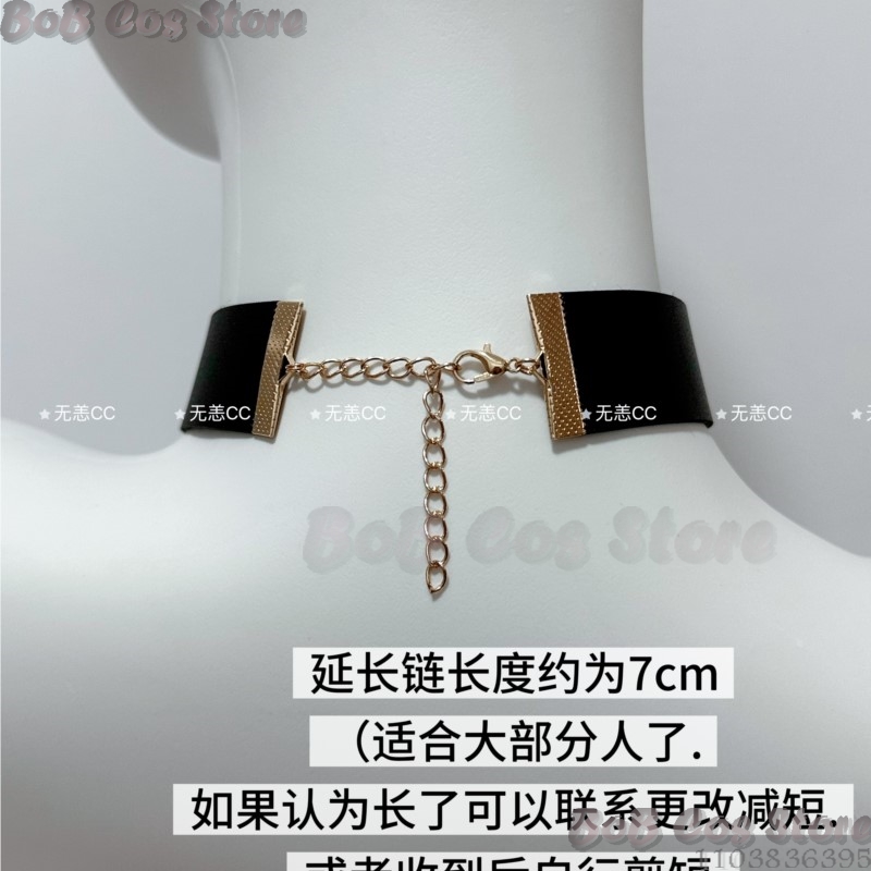 9S チョーカーゲーム Nie コスプレ衣装黒ネックレスアク - Men'S Suit Accessories のレビューと価格