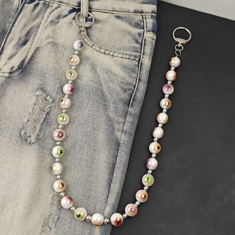 2025年ハロウィンギフトDIY邪眼マルチカラーパンツチェー - Men Accessories Evil Eye のレビューと価格
