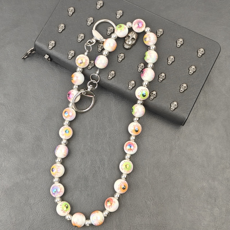 2025年ハロウィンギフトDIY邪眼マルチカラーパンツチェー - Men Accessories Evil Eye のレビューと価格