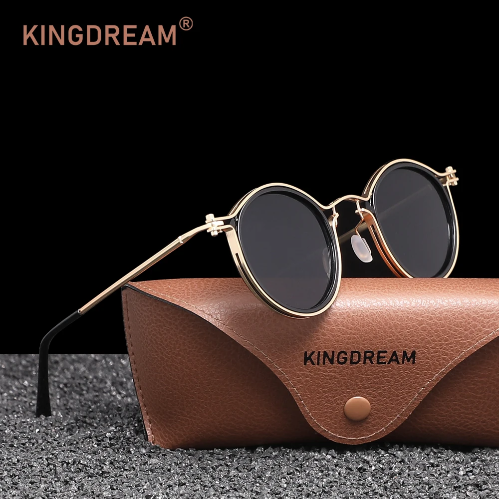 KINGDREAM 小さなラウンドフレームクラシックサングラ - Men'S Vacation Accessories のレビューと価格