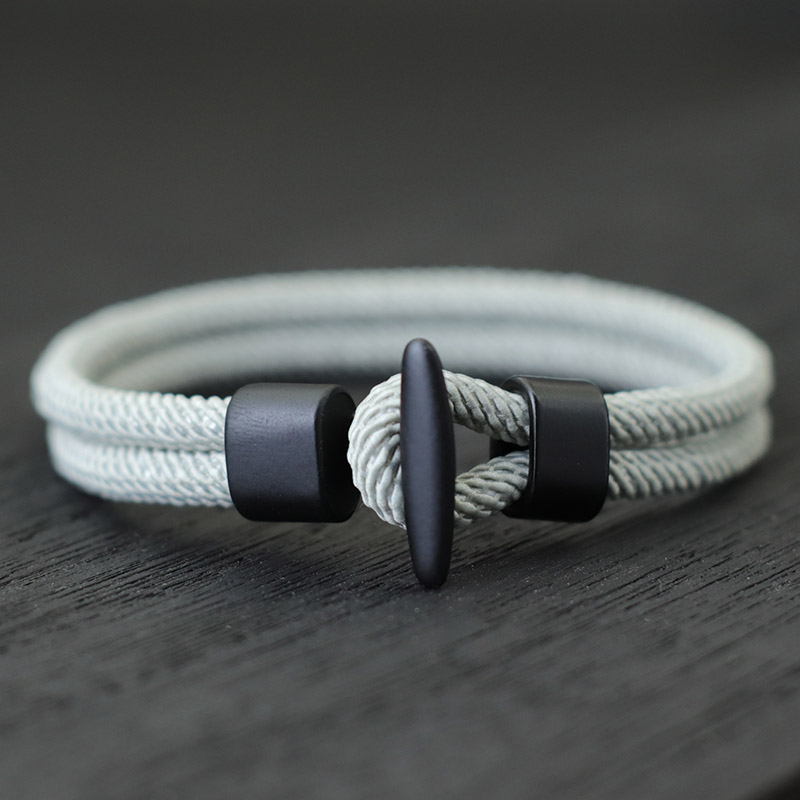 クラシック二層イージーフックメンズブレスレットアパレルアクセ - Men'S Vacation Accessories のレビューと価格