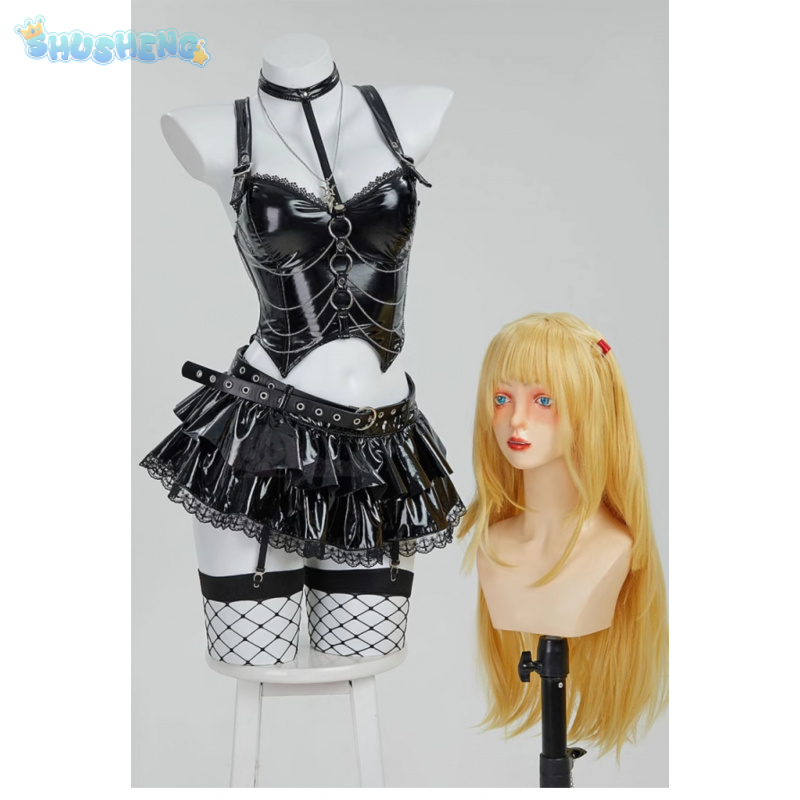 MisaMisa アニメデスノートコスプレ衣装女性男性セクシ - Men'S Accessories Leather のレビューと価格