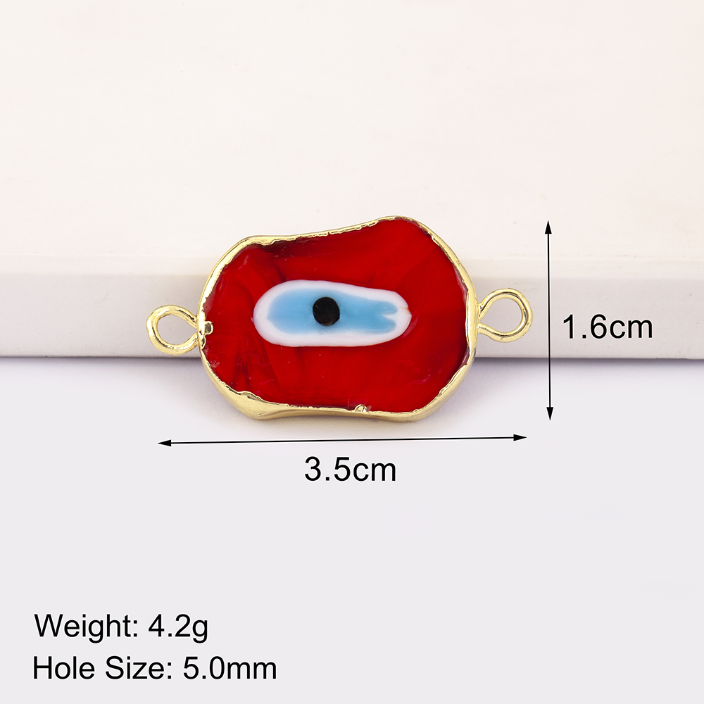 特別な形のカラフルな邪眼ペンダント 6 スタイル銅ジルコンブ - Men Accessories Evil Eye のレビューと価格