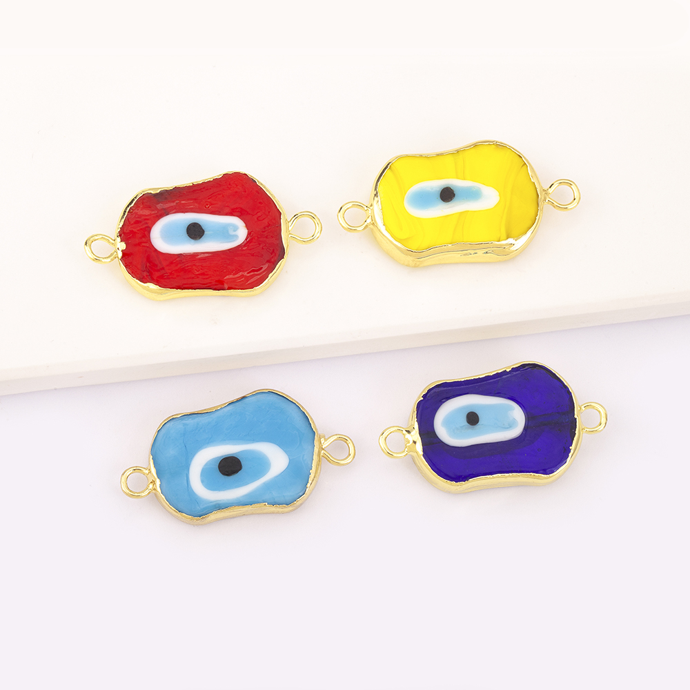 特別な形のカラフルな邪眼ペンダント 6 スタイル銅ジルコンブ - Men Accessories Evil Eye のレビューと価格