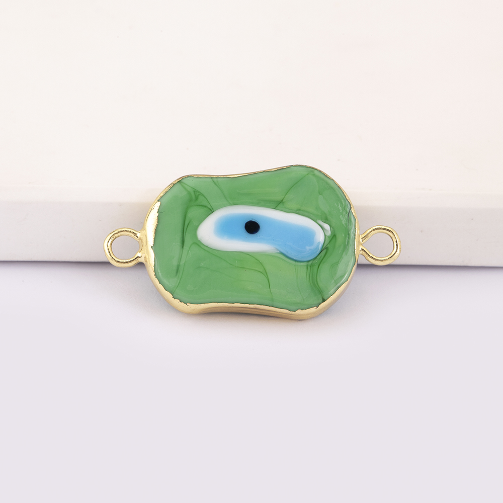 特別な形のカラフルな邪眼ペンダント 6 スタイル銅ジルコンブ - Men Accessories Evil Eye のレビューと価格