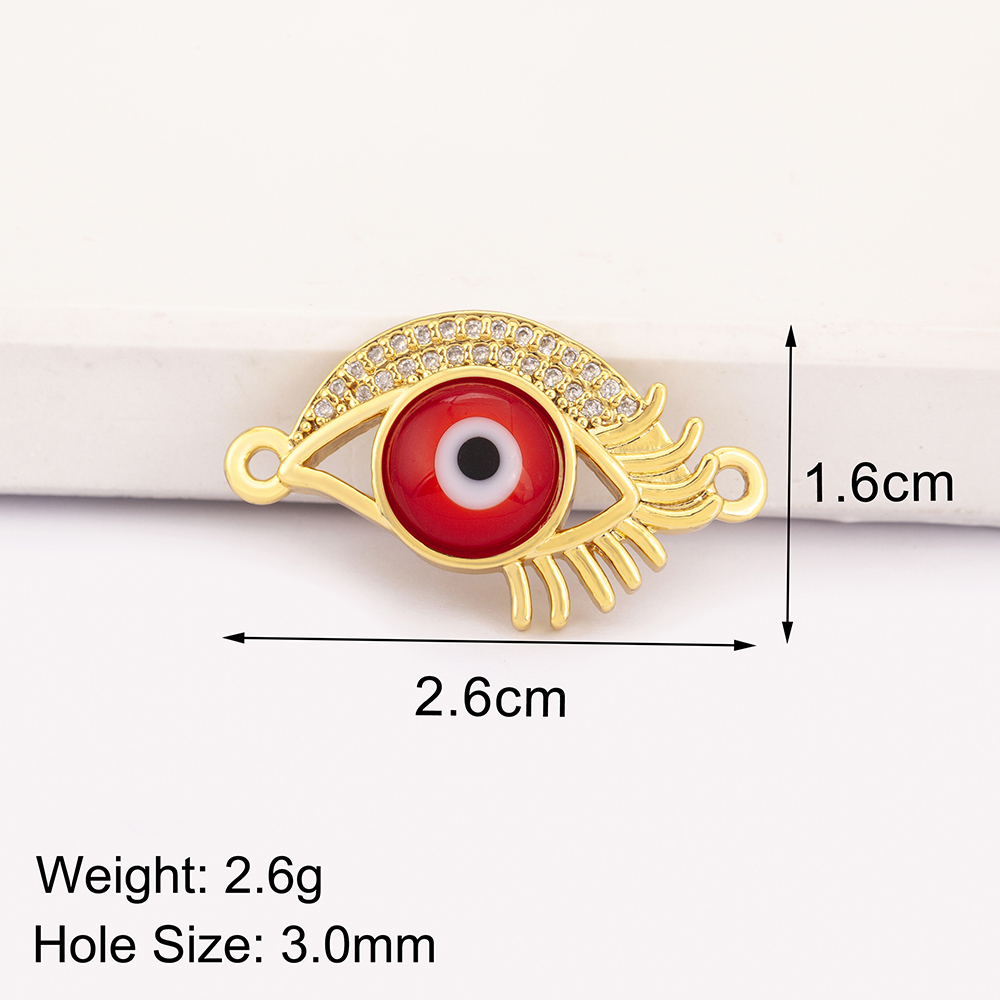 カラフルな光沢のあるクリスタル邪眼ペンダントエナメルガラス  - Men Accessories Evil Eye のレビューと価格