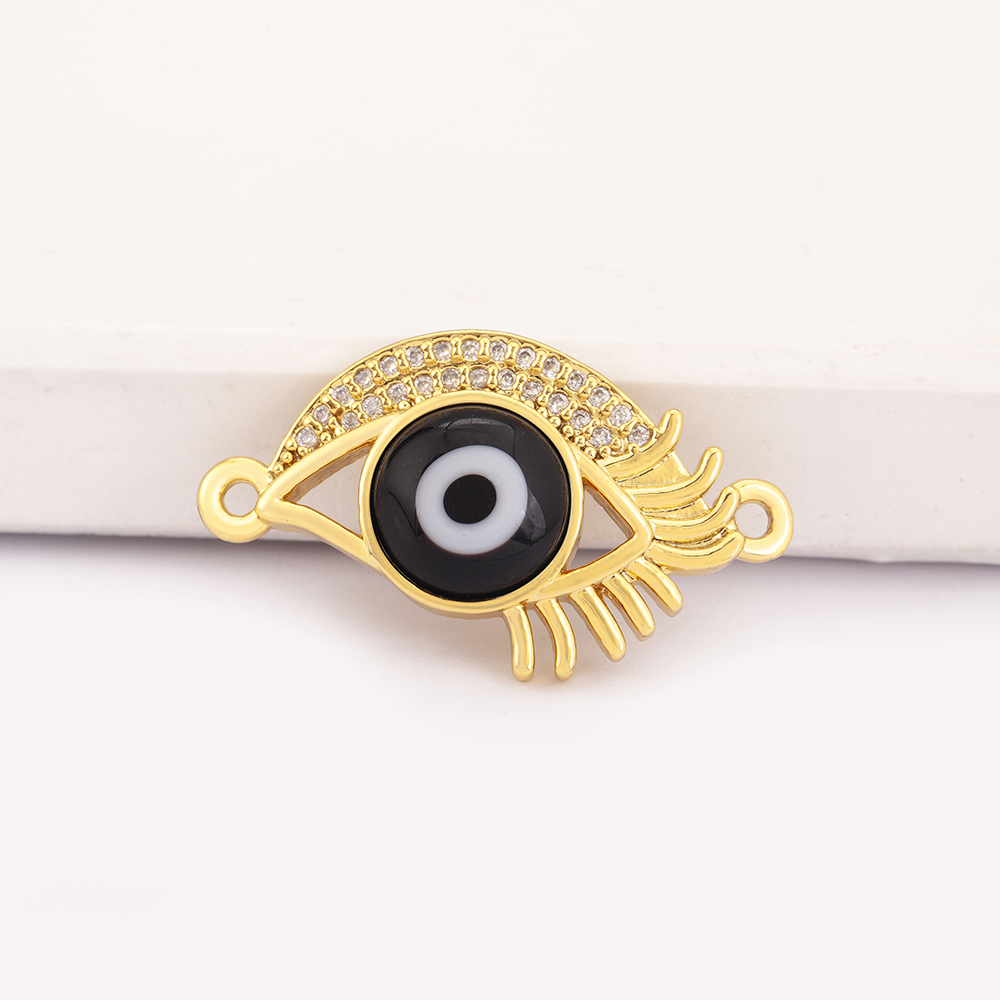 カラフルな光沢のあるクリスタル邪眼ペンダントエナメルガラス  - Men Accessories Evil Eye のレビューと価格