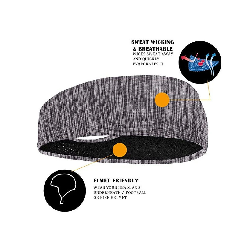 3 個スウェットバンド男性女性弾性スポーツヘアバンドヘッドバ - Men'S Yoga Accessories のレビューと価格