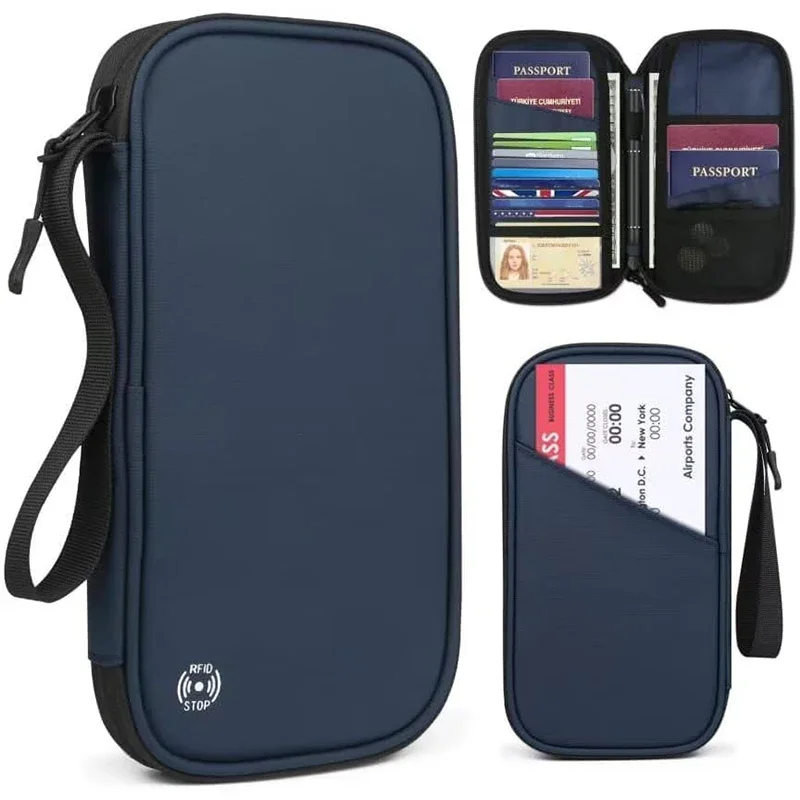 軽量ファミリートラベルパスポートカバーウォレットジッパー付き - Men'S Accessories Travel Bag のレビューと価格
