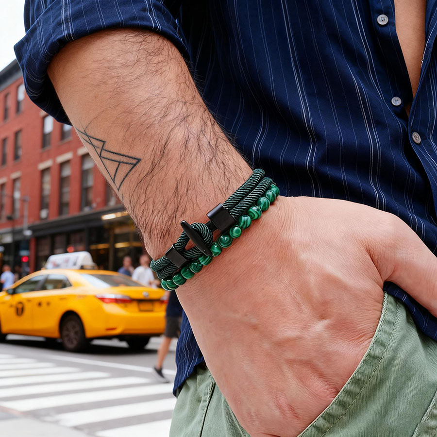 ユニークなアンカー 2 個セット男性ブレスレットセットアパレ - Men'S Vacation Accessories のレビューと価格
