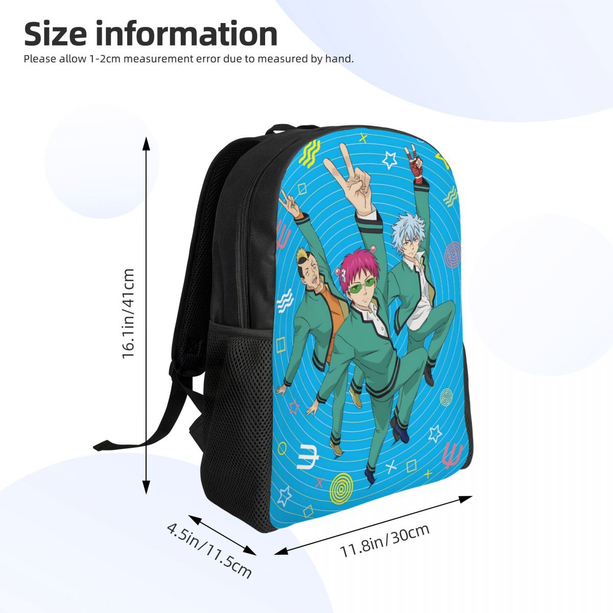 パーソナライズされた S-Saikies K マンガかわいい - Men'S Accessories Travel Bag のレビューと価格