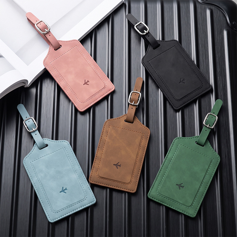 1個入りPUレザー製ラゲージタグ、男女兼用旅行アクセサリー、 - Men'S Accessories Travel Bag のレビューと価格