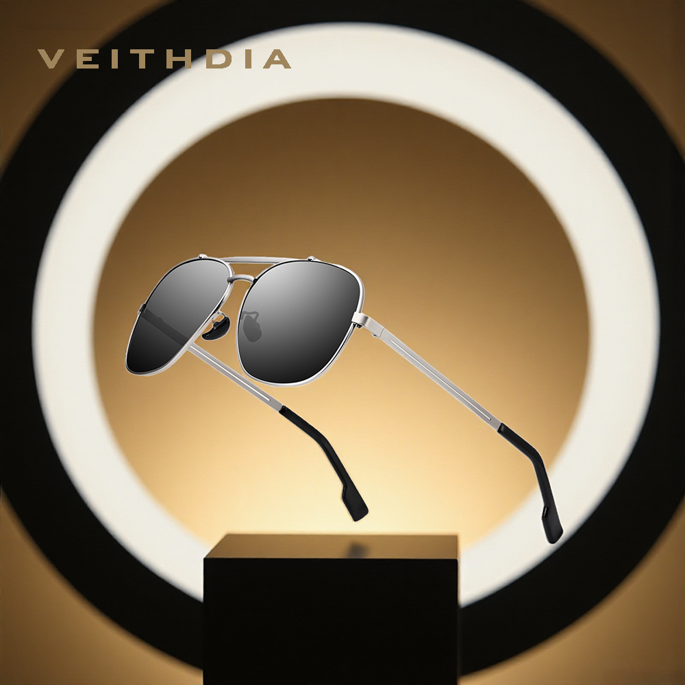 VEITHDIA クラシックレトロパイロットサングラスデザイ - Men'S Vacation Accessories のレビューと価格