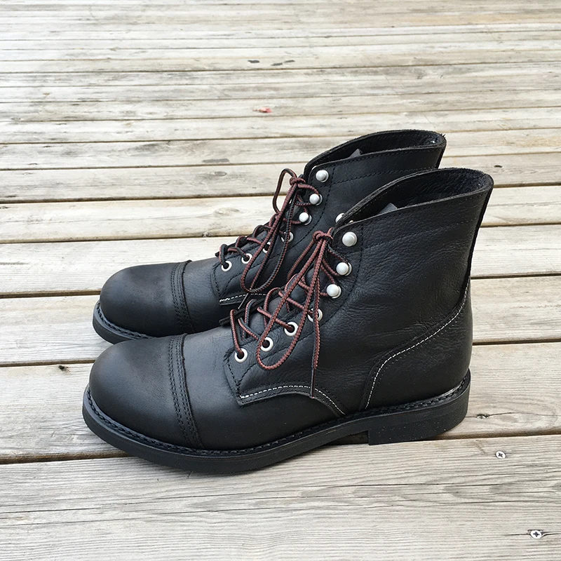 ニューメンズシューズ高級ブランドヴィンテージメンズブーツ牛革 - Men'S Accessories Leather のレビューと価格