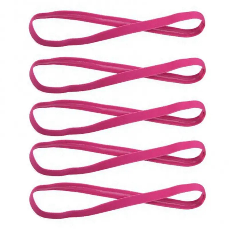 1/2/3/5 個女性汗止めバンドサッカーヨガ純粋なヘアバン - Men'S Yoga Accessories のレビューと価格