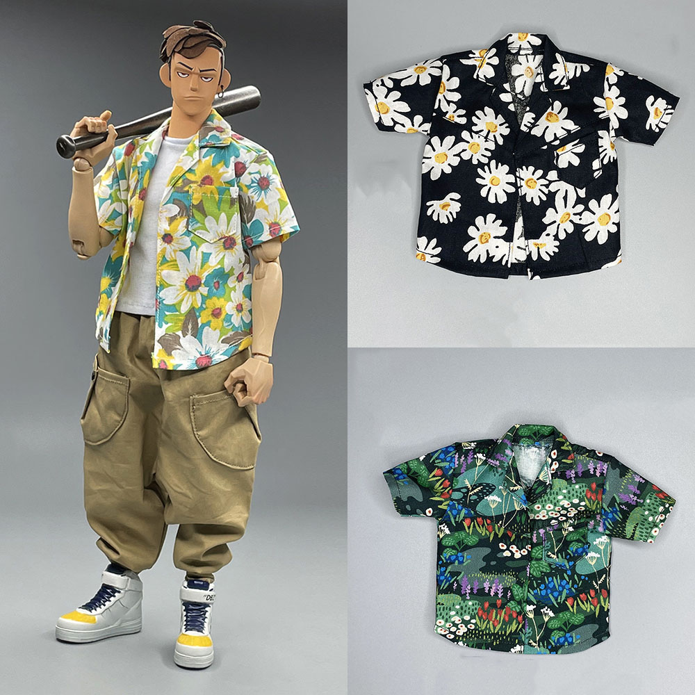 1/6 男性兵士 Tシャツ原宿ハワイアンビーチホリデーシャツ - Men Accessories For Beach のレビューと価格