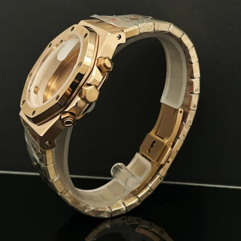 41 ミリメートルローズゴールドブラック腕時計メンズクロノグ - Men Accessories Logo のレビューと価格