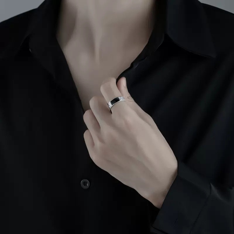 925 スターリングシルバーリング女性男性カップルミニマリス - Men'S Minimalist Accessories のレビューと価格