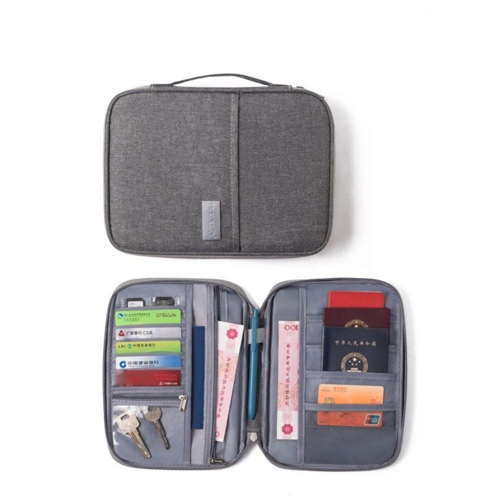 クリエイティブソリッドカラーパスポートバッグ大容量カードホル - Men'S Accessories Travel Bag のレビューと価格