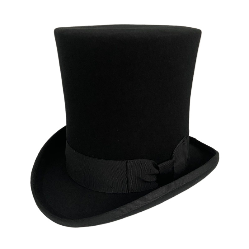 ブラックウールフェルトシルクハットメンズフォーマルビクトリア - Men'S Victorian Accessories のレビューと価格