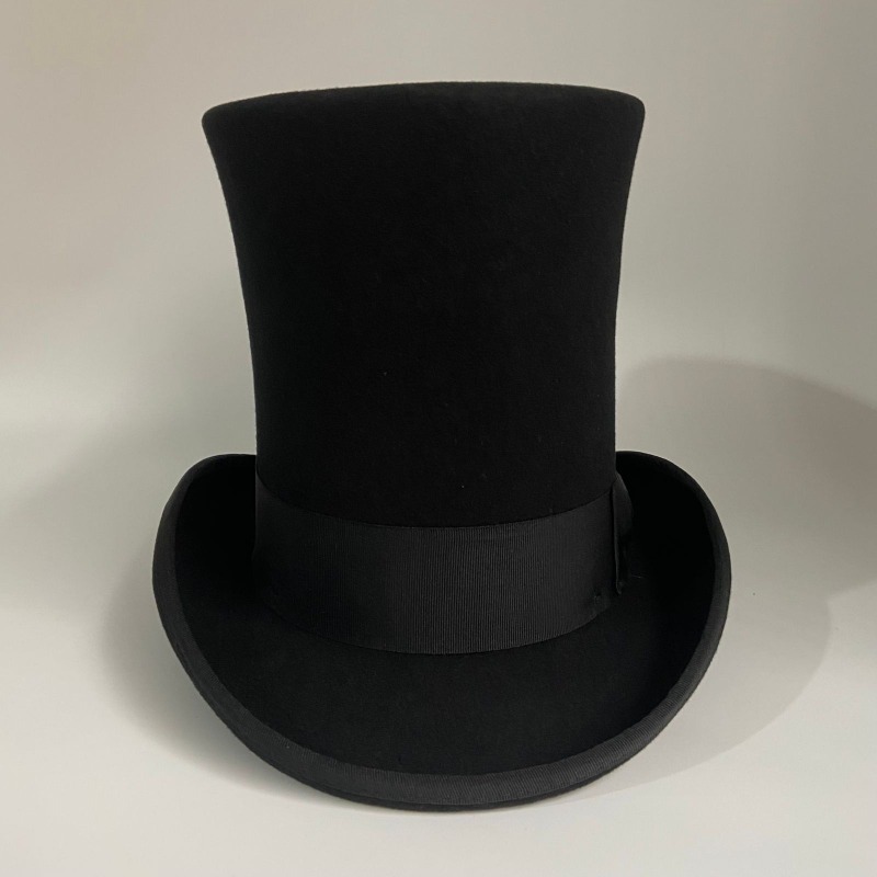 ブラックウールフェルトシルクハットメンズフォーマルビクトリア - Men'S Victorian Accessories のレビューと価格