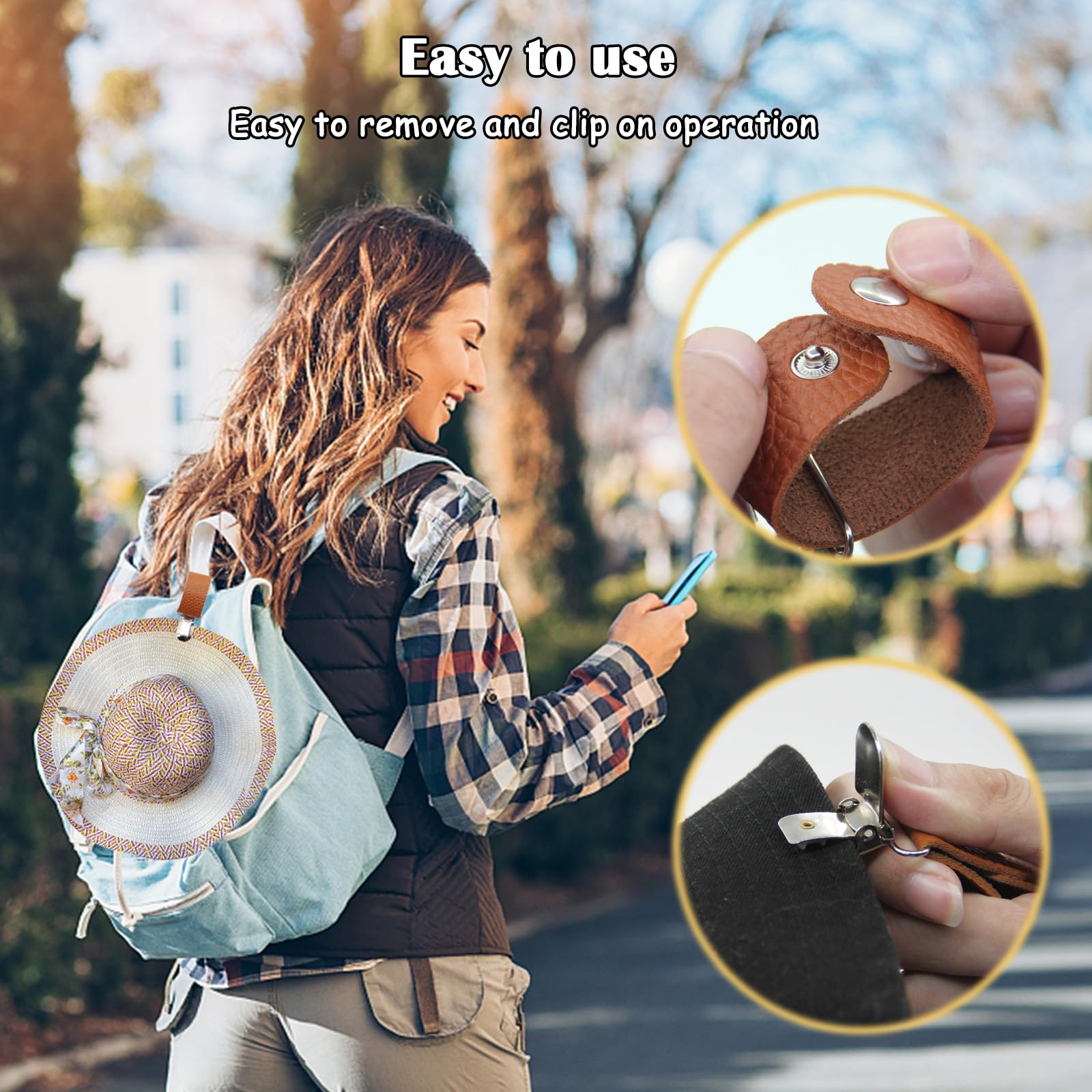 PUレザー製ハットクリップ、旅行用バッグ、ハンドバッグ、バッ - Men'S Accessories Travel Bag のレビューと価格